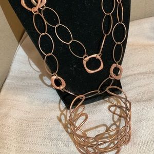 Necklace and Cuff Bracelet